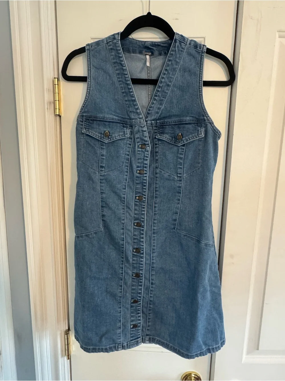 free people denim dress